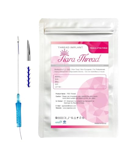 Tiara PDO thread lift KOREA / 360R Bidirection Cog Type/Sharp (20pcs) (23G60mm)