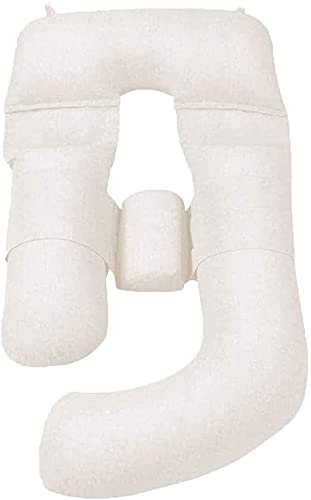 EIERFSKIOT pregnancy pillows for sleeping body pillow for pregnancy Maternity Pillows Body Pillow with Cotton and Linen Fabric Pillowcase Detachable Lumbar Pillow Support Waist and Abdomen(Color:Apric