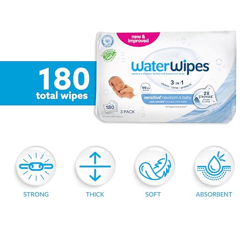 WaterWipes Sensitive+ Newborn & Baby Wipes