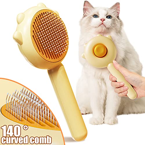 Magic Pet Comb, Pet Grooming Brush, Cat and Dog Brush for Shedding, Pet Massage Cleaning Slicker Brushes for Dogs Cats, Shedding Brush for Short or Long Haired Cat Dogs Tangled Hair (Green)