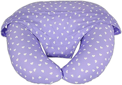 Comfyt Nursing Pillow Multifunctional Supporting for Mothers Best Breastfeeding Pillow Gifts for Mom Registry Must Have Removable Washable Cotton Cover
