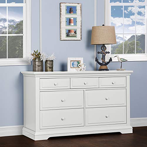 Evolur Parker Double Dresser, Winter White