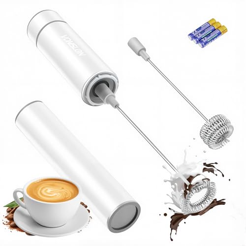 Electric Milk Frother Handheld,Travel Coffee Drink Mixer Batteries Included