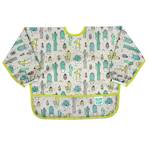 Bumkins Sleeved Bib for Girl or Boy, Baby and Toddler for 6