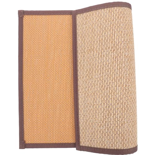 Beavorty Rattan Floor Mat Woven Seating Mat Tatami Floor Mat Summer Cushion Cooler Pad Bamboo Rug Japanese-Style Flax Spa