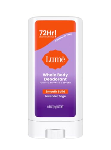 Lume Smooth Solid Deodorant Stick - Whole Body Deodorant - Aluminum-Free, Baking Soda Free, Hypoallergenic, Safe For Sensitive Skin