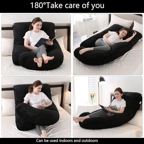 Jcickt Pregnancy Pillow J-Shaped Full Body Pillow