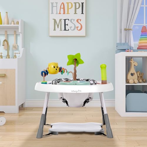 Dream On Me Curio Sit N Seek Baby Activity Center in Grey