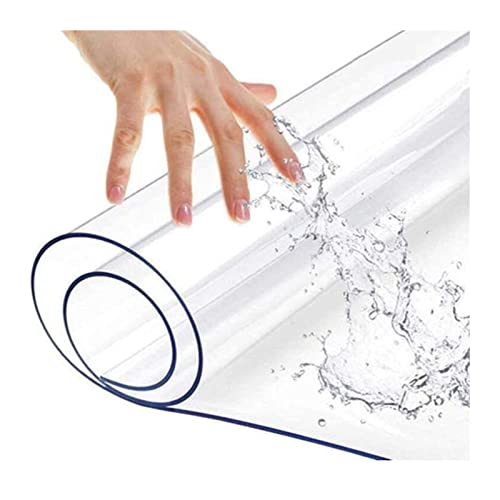 Chair Mats Office Chair Mat, Tempered Glass Floor Mat for Office Chair 2mm Thick Clear Computer Floor Mat Customized Size (Color : 2mm