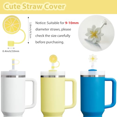 Stanley Cup Accessories Set Including 6 Pcs Silicone Spill Proof Stopper