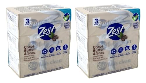 Zest Bath Bars, Cocoa Butter & Shea