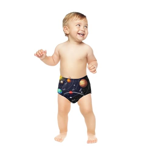 SLHKPNS Planets 3 Packs Training Pants for Toddlers Potty Training Pants Outer Space Leakproof Training Underwear for Baby Boys & Girls 5T