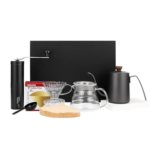 VANUAT Manual Coffee Grinder Styles Stainless Steel Conical Burr Ceramic Burr Bean Portable Espresso Grinder for Drip Coffee Cold Brew Espresso French Press Turkish Brew Gift Box …