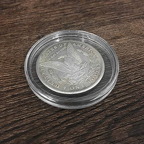 blue-ther Double Sided Morgan Dollar Magician Coins Magic Accessories Close Up Magic Illusions Gimmick Props Coin Vanishing Appearing (Double Side Tails)