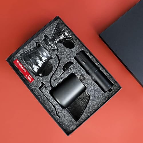 VANUAT Manual Coffee Grinder Styles Stainless Steel Conical Burr Ceramic Burr Bean Portable Espresso Grinder for Drip Coffee Cold Brew Espresso French Press Turkish Brew Gift Box …