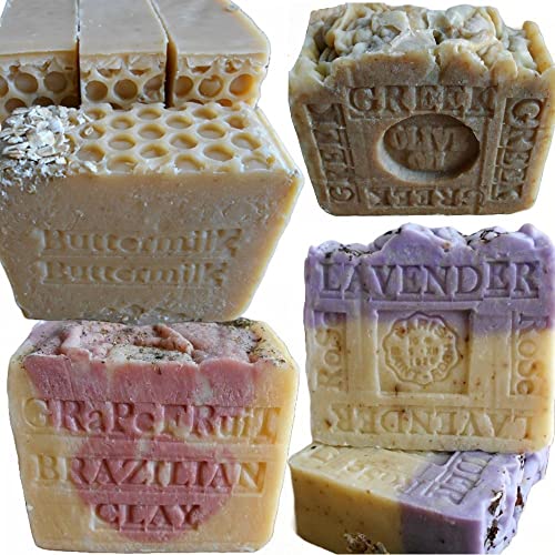 Natural Handcrafted Soap Company Gift Skin Care Set - Four Bar All Natural Artisan Set