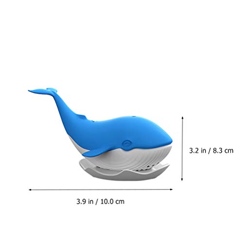 Tea Infuser Whale Shaped Silicone Loose Tea Strainer Tea Steeper Ball Tea Filters Steeper For Home Office Tea Lovers Travel Blue
