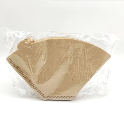 #4 Cone Coffee Filters No Blowout, Disposable for Pour Over and Drip Coffee Maker (Natural Unbleached