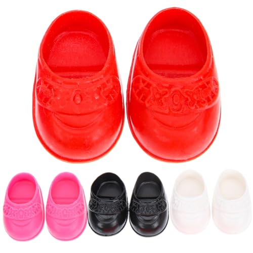 jojofuny 4 Pairs Baby Doll Shoes for 6