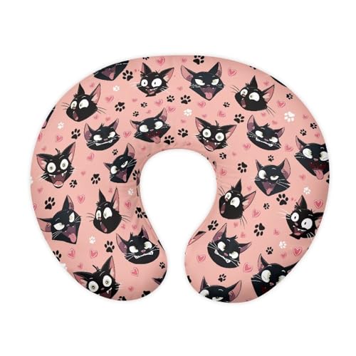 Mintulipy Nursing Pillow Cover with Hidden Zipper Black Cats Dog Paws Skin Friendly for Moms/Baby Nursing Pillow Cover Stretchy Removable Cover for Breastfeeding Pillows
