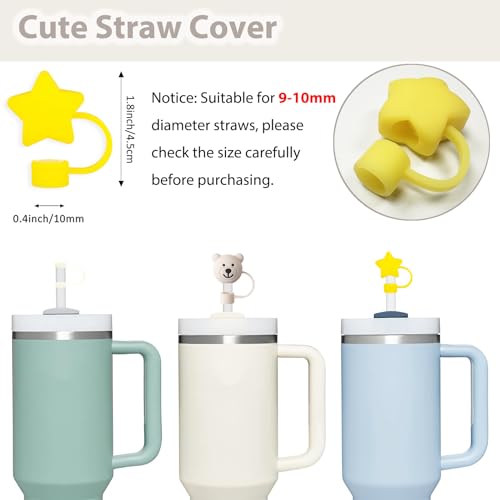 Stanley Cup Accessories Set Including 6 Pcs Silicone Spill Proof Stopper