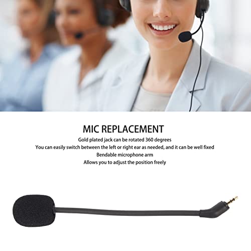 Game Mic for LogitechAstro Replacement with 2.5mm Gold Plated Plug, Detachable Noise Cancelling Foam Microphone Cover