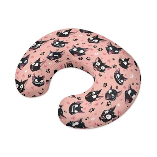 Mintulipy Nursing Pillow Cover with Hidden Zipper Black Cats Dog Paws Skin Friendly for Moms/Baby Nursing Pillow Cover Stretchy Removable Cover for Breastfeeding Pillows