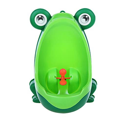 Frog Pee Training,Cute Potty Training Urinal for Boys with Funny Aiming Target,Green Urinals for Toddler Boy, Cute Frog Potty Training Urinal for Boys with Funny Aiming Target, Frog Pee Training