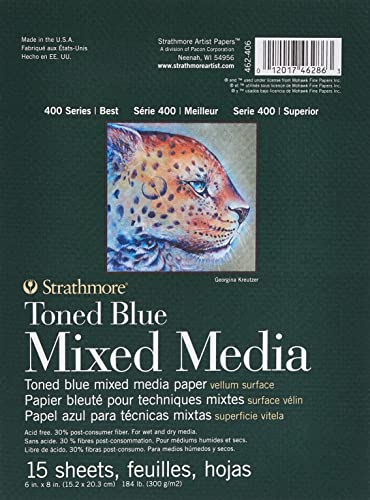 Strathmore 400 Series Mixed Media Pad Tone Blue 6