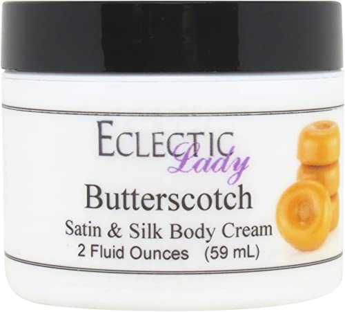 Eclectic Lady Butterscotch Satin and Silk Cream, Body Cream, Body Lotion
