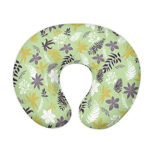 Mintulipy Floral Leave Nursing Pillow Cover Slipcover for Breastfeeding Pillows Soft Fits On Standard Infant Nursing Pillows Soft Fabric Fits Snug On Infant Green