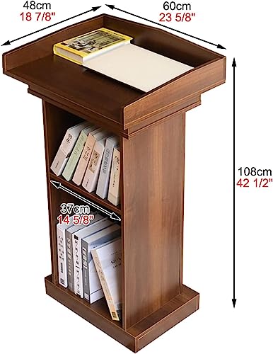 TISTIK Solid Wood Lectern Portable Podium Stand Home Commercial Restaurant Pulpit Podium Large Lectern Table 108 * 60 * 48CM for Churches Classroom Office
