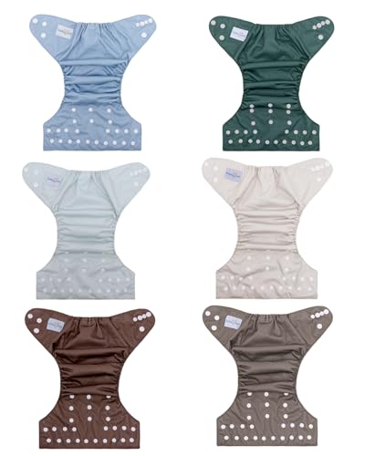 babygoal Cloth Diapers Pack of 13, Baby Reusable Washable Pocket Nappy