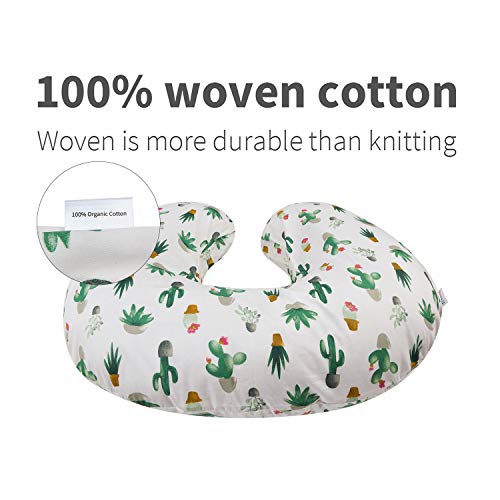 ALVABABY Pillow Cover Soft and Comfortable for Breastfeeding Moms Soft Fabric Fits Snug On Infant Nursing Pillows to Mothers While Breast Feeding ZT-W05