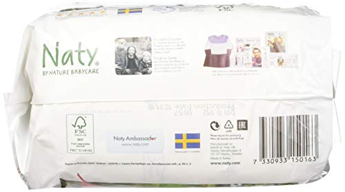 Naty by Nature Babycare Eco-Friendly Premium Disposable Diapers for Sensitive Skin