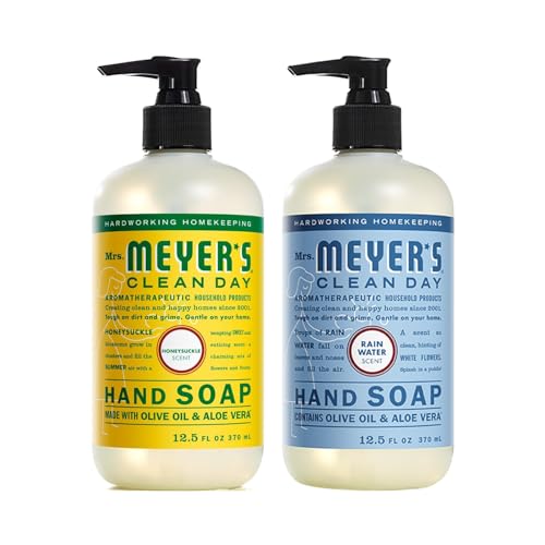 Mrs. MEYER'S Liquid Hand Soap Variety Pack Honeysuckle and Rain Water 12.5 fl oz. 2 ct.