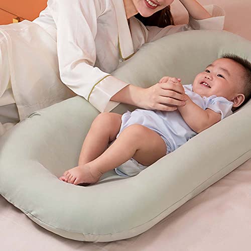 HEOLIEN Baby Lounge Pillow Nest Sleeping for Baby in Bed, Infant Lounger for Newborn 0