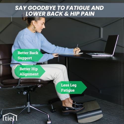 Tiel Rocking Foot Rest for Under Desk – Foot Rest for Under Desk at Work – No Assembly Tool Needed – Ideal for Gamers, Office Workers, and Remote Work Setups
