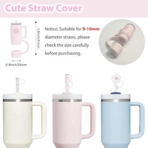 Stanley Cup Accessories Set Including 6 Pcs Silicone Spill Proof Stopper