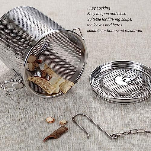 Pssopp Stainless Steel Tea Strainer, Seasoning Strainer Filter Kitchen Tools for Brewing Tea Soup (Diameter 12cm/4.7in)