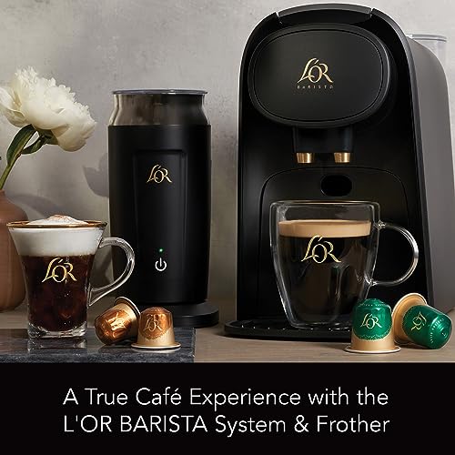L'OR Barista Milk Frother and Steamer, Automatic Hot and Cold Foam Maker and Milk Warmer