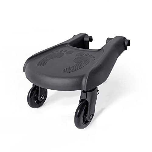 Mompush Ultimate2 Rider Board, Smooth Wheel Ride-On Stroller Board, Non-Skid Surface, Holds up to 44 Pounds