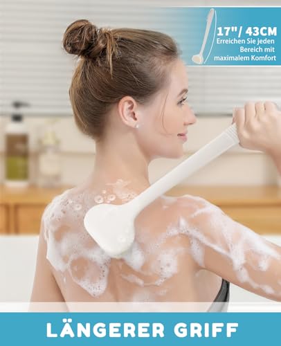 Back Scrubber for Shower with 17