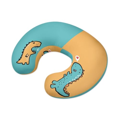 Panskyllis Cartooon Dinosaur Nursing Pillow Detachable Newborn Original Breastfeeding Slipcover Case and Positioner Washable Head Support Protector Cushion Essential with Hidden Zipper Easy Care