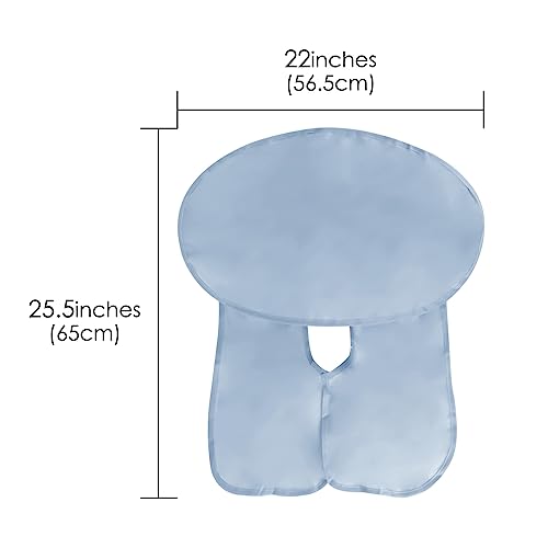 Linkidea Foldable Beard Trimming Cape, Non-Stick Shaving Bib for Men, Barber-Grade Grooming Cloak Hair Catcher, Travel & Bathroom Essentials, Dad Gifts (Grey)