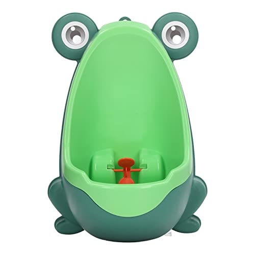 Children Frog Potty Training Urinal Toilet with Funny Aiming Target Children Kids Wall Mounted Frog Toilet Pee Trainer for Toddler(Green)