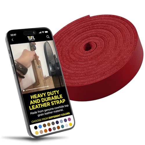 TOFL Genuine Top-Grain Leather Strap | 72 Inches Long | 3/4 Inch Wide | 1/8 Inch Thick (7