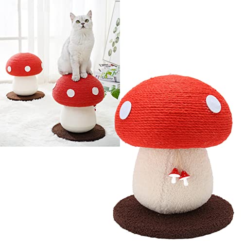 Scratching Post Mushroom Cat Scratching Post Cute Mushroom Scratch Pad Cat Scratcher for Indoor Cats