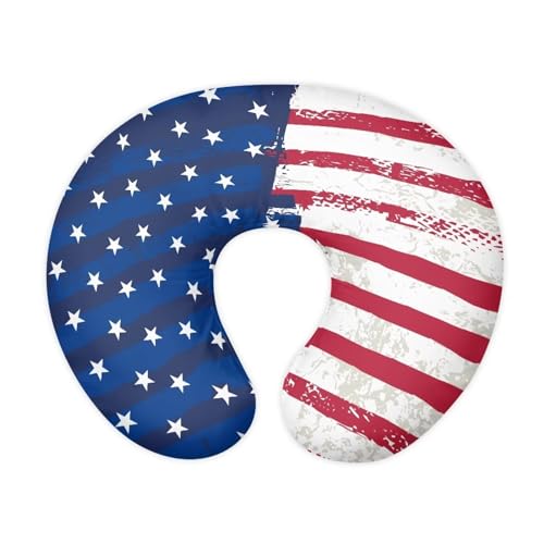 Goronwyfloyd USA Flag Breastfeeding Pillow Cover Breastfeeding Nursing Pillow Slipcovers Super Soft Stretchy Replaceable Pillow Cover Slipcover