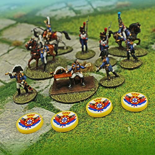 LITKO Napoleonic Token | Historical Miniatures Wargame Game Pieces | Pack of 10 (Spanish)
